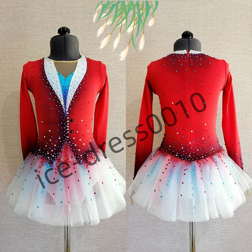 Ice dance skating dress - , figure